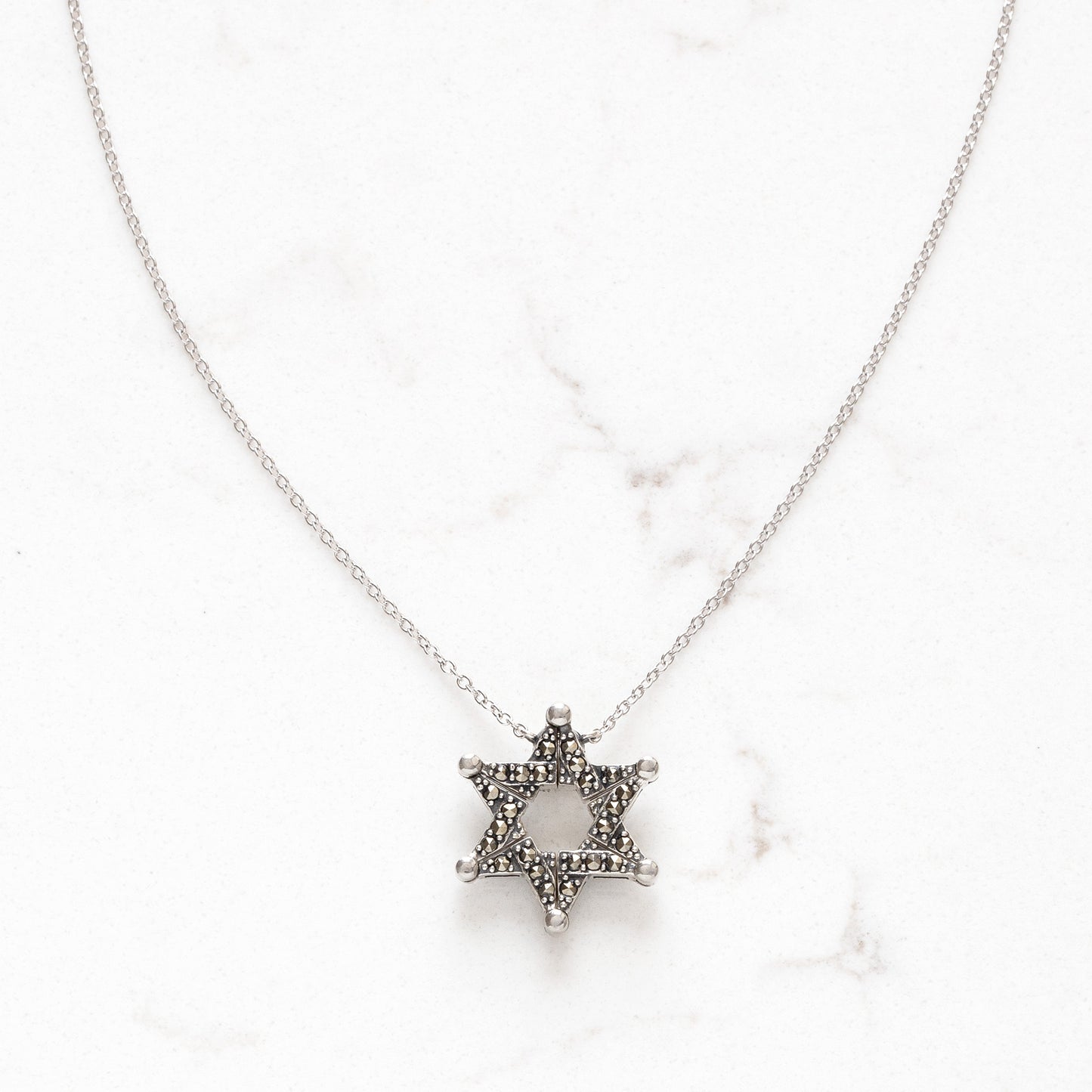 Butterfly Star of David Necklace