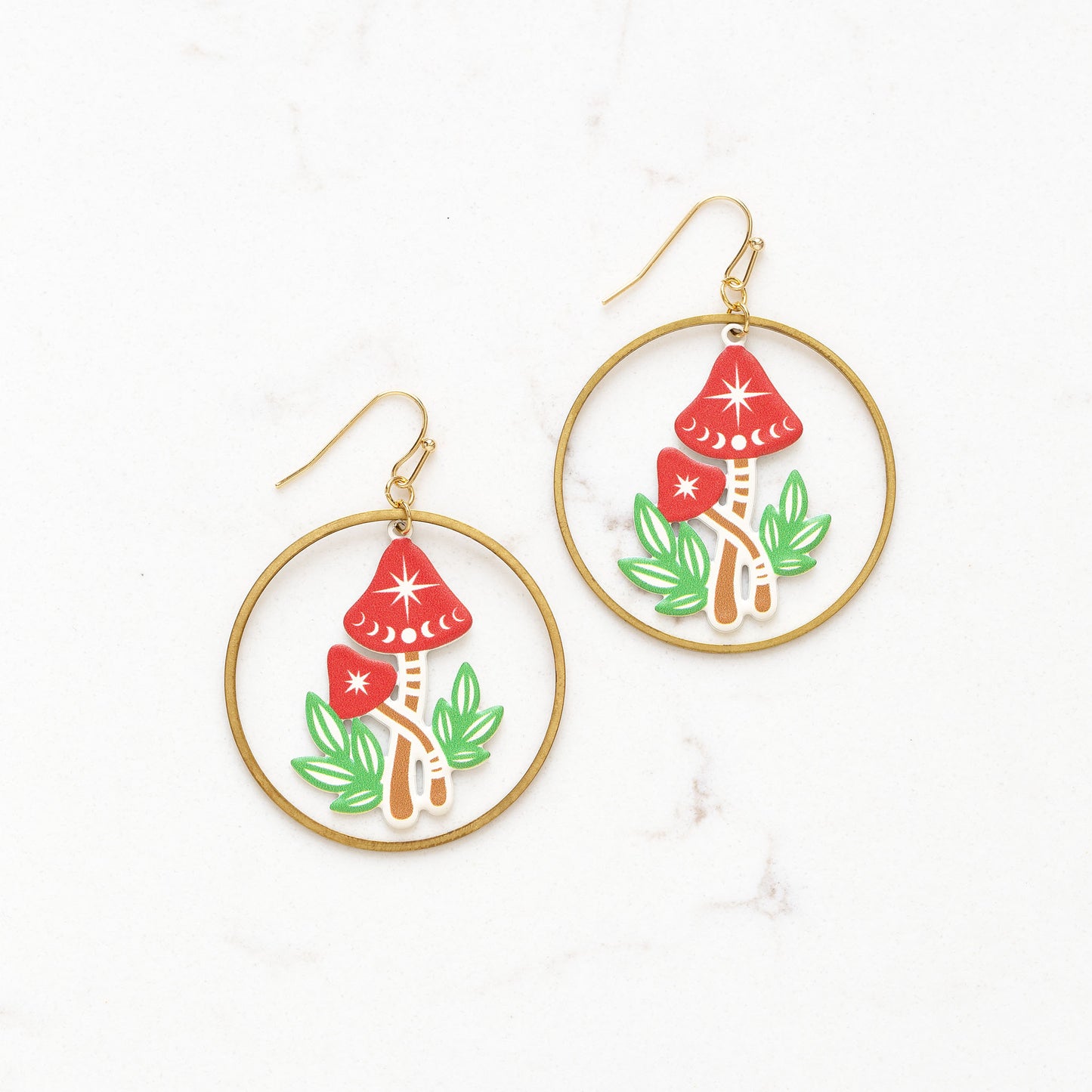 I Love You So Mush Mushroom Earrings