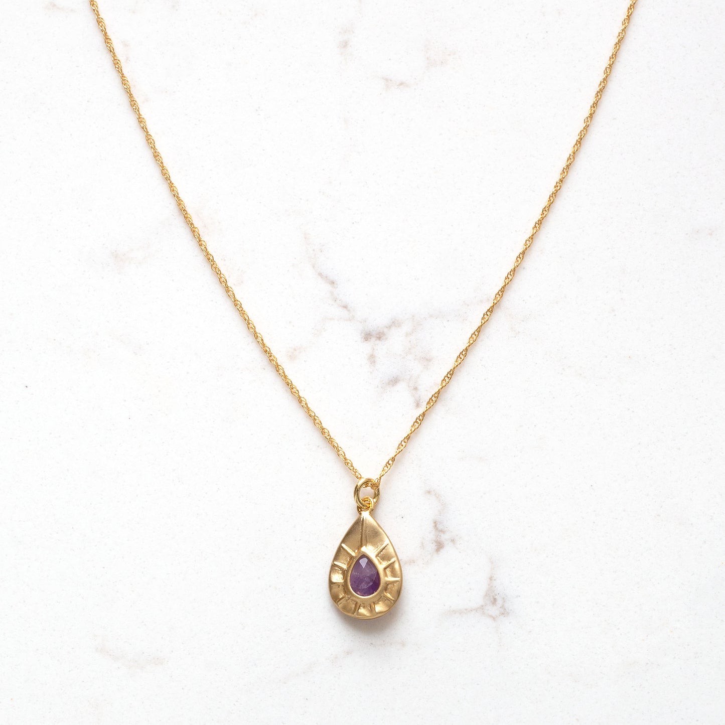 Semi Precious Medallion Necklace