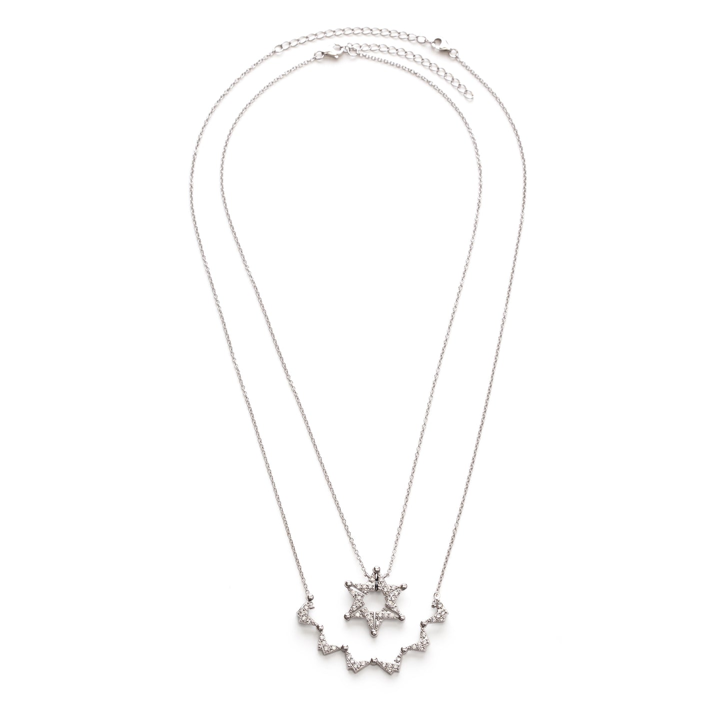 Butterfly Star of David Necklace