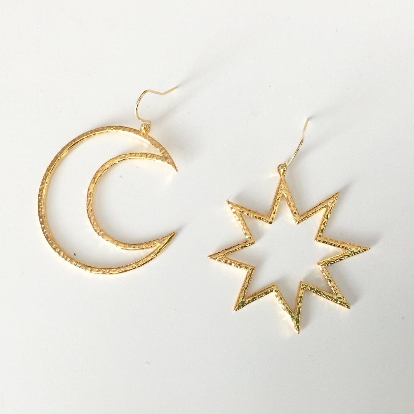 Moon and Star Earrings