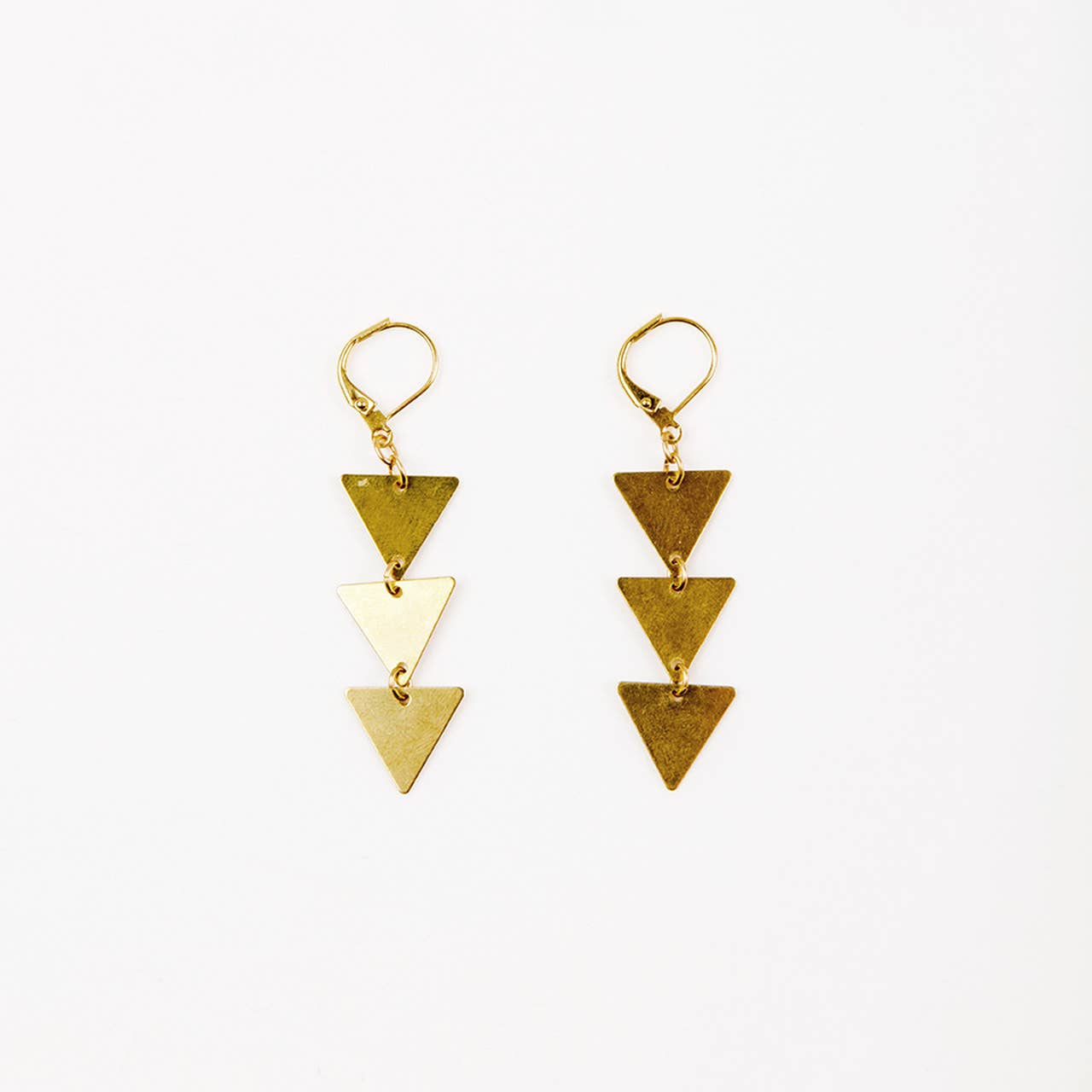 Triple Triangle Earrings