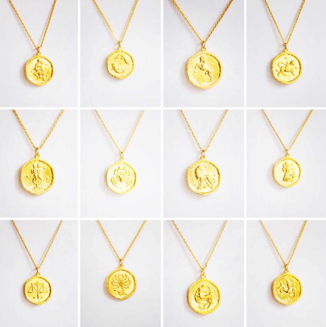 Zodiac Coin Necklace