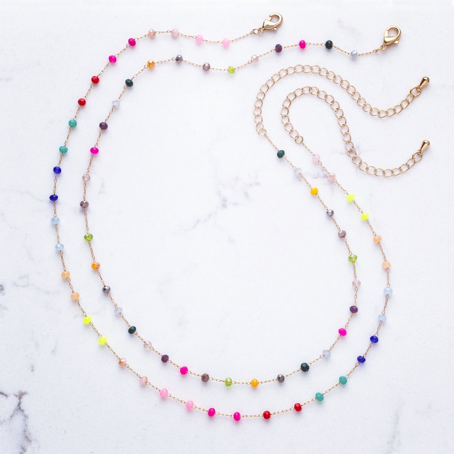 Beaded Rainbow Choker