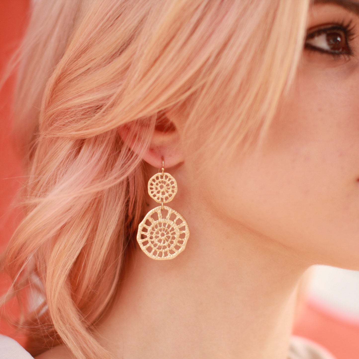 Organic Circle Earrings SALE