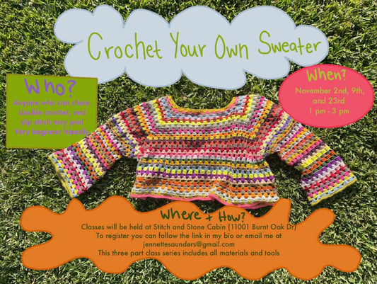 Adult Sweater Making Class