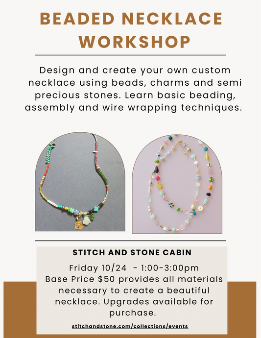 Adult Beaded Necklace Making Workshop