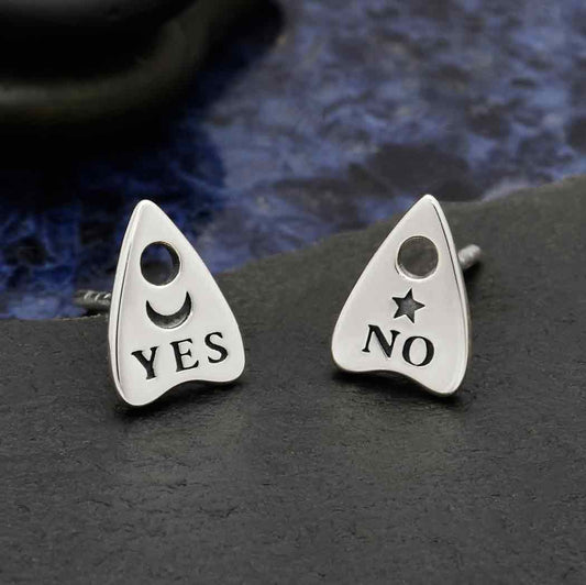 Sterling Silver Ouija Stud Earrings